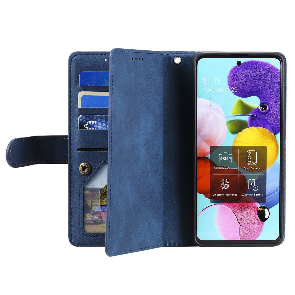 For Honor 200 Lite Case Zipper Pocket Leather Wallet Phone Cover with 9 Card Slots