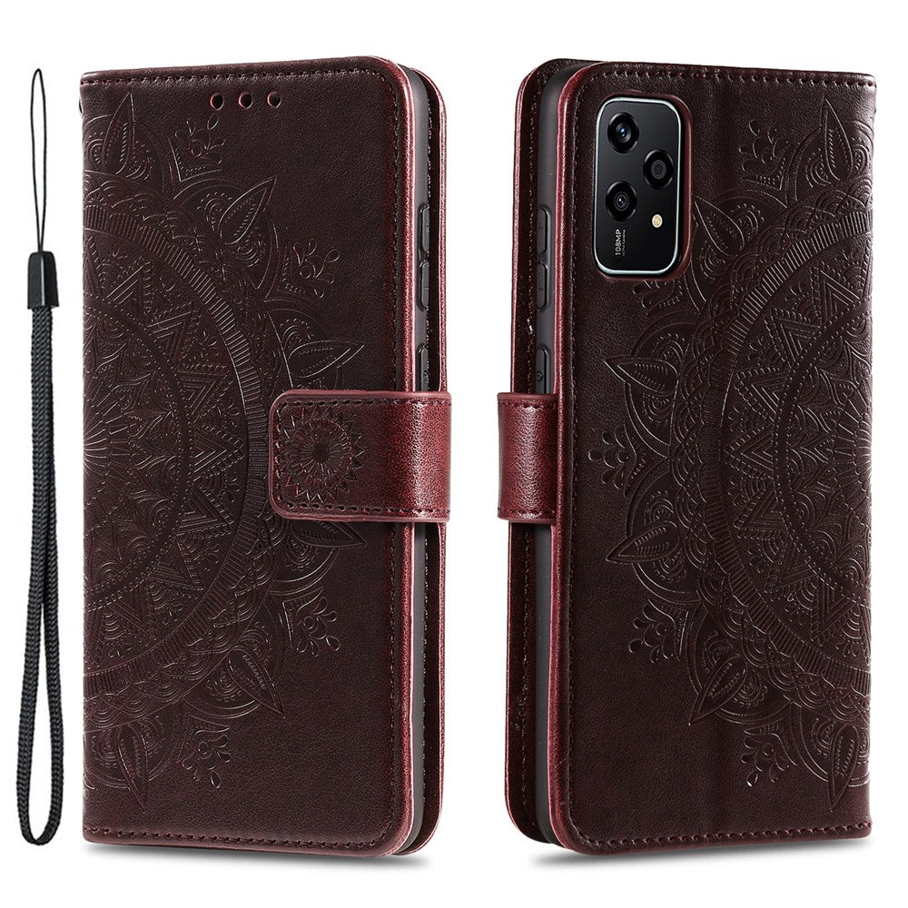 For Honor 200 Lite Case Flip Shockproof Leather Totem Wallet Phone Cover