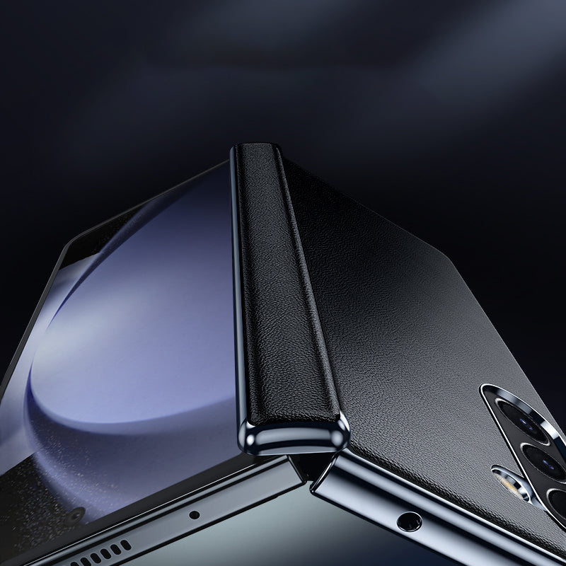Galaxy Z Fold6 5G Hülle – PU-Leder & PC – Mit Scharnierschutz
