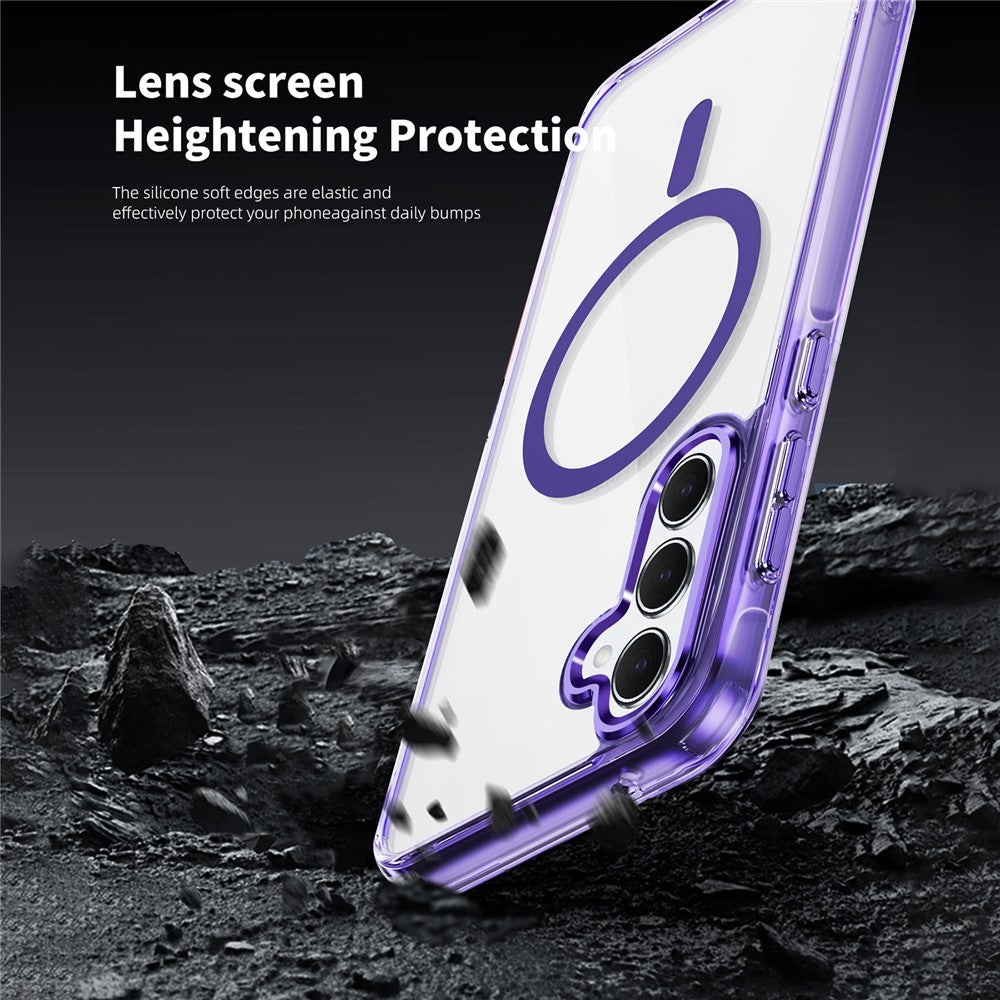 Galaxy A55 Magnet-Hülle – Transparent & Kratzfest