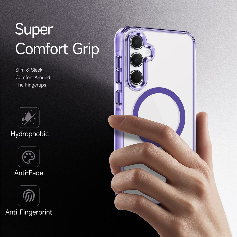 Galaxy A55 Magnet-Hülle – Transparent & Kratzfest
