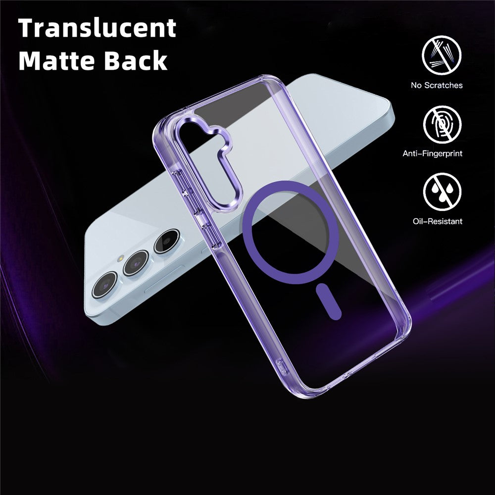 Galaxy A55 Magnet-Hülle – Transparent & Kratzfest