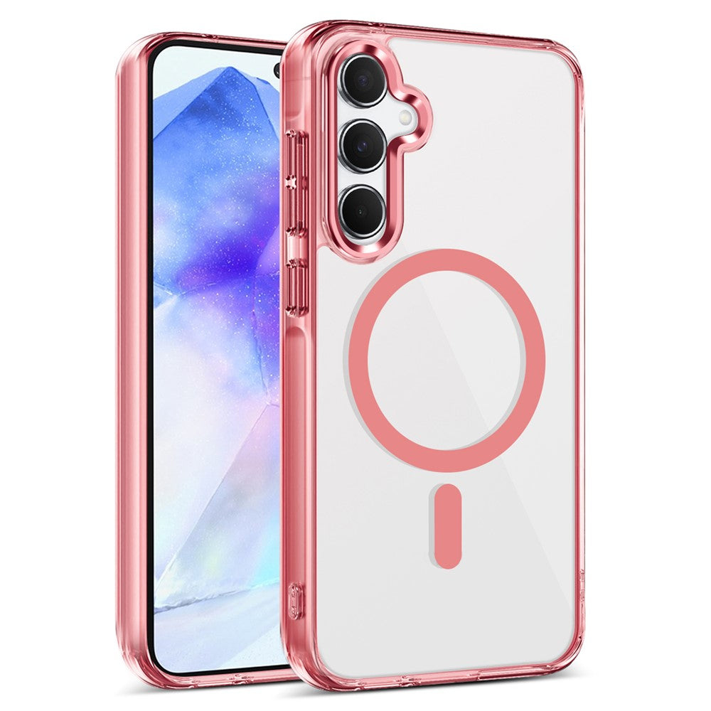 Galaxy A55 Magnet-Hülle – Transparent & Kratzfest