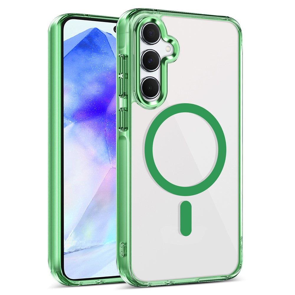 Galaxy A55 Magnet-Hülle – Transparent & Kratzfest