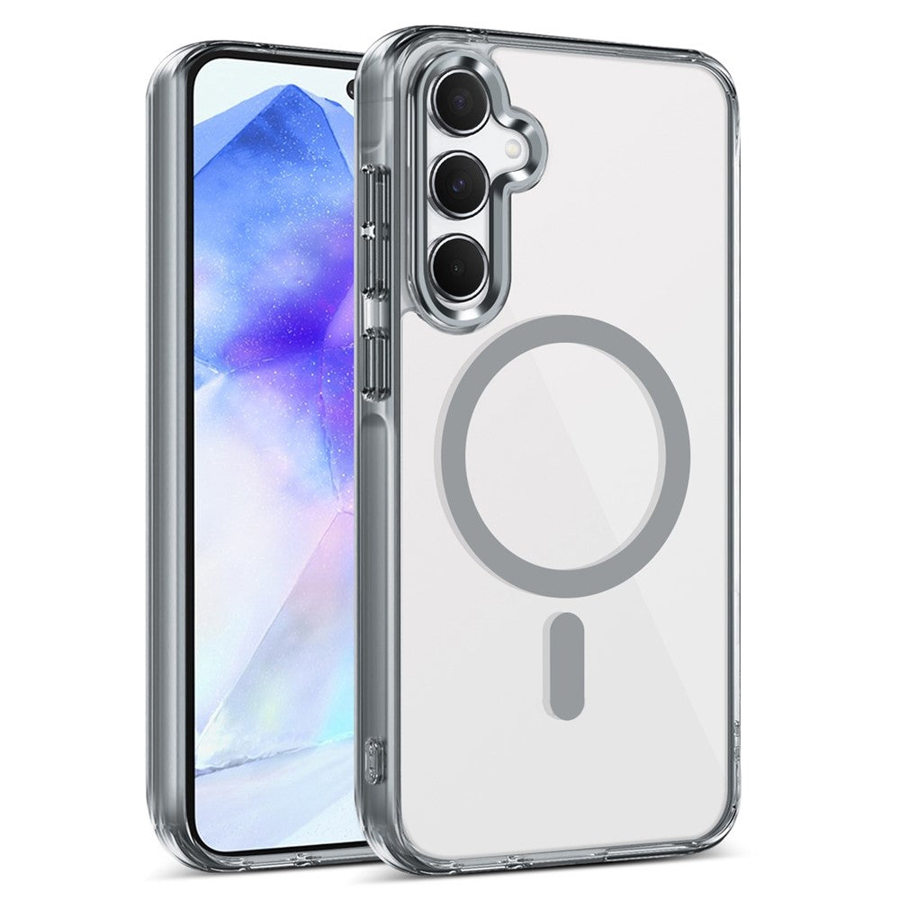 Galaxy A55 Magnet-Hülle – Transparent & Kratzfest