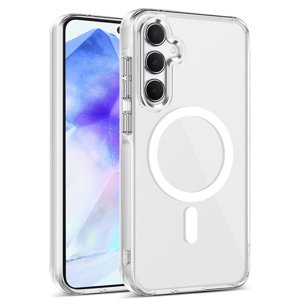 Galaxy A55 Magnet-Hülle – Transparent & Kratzfest