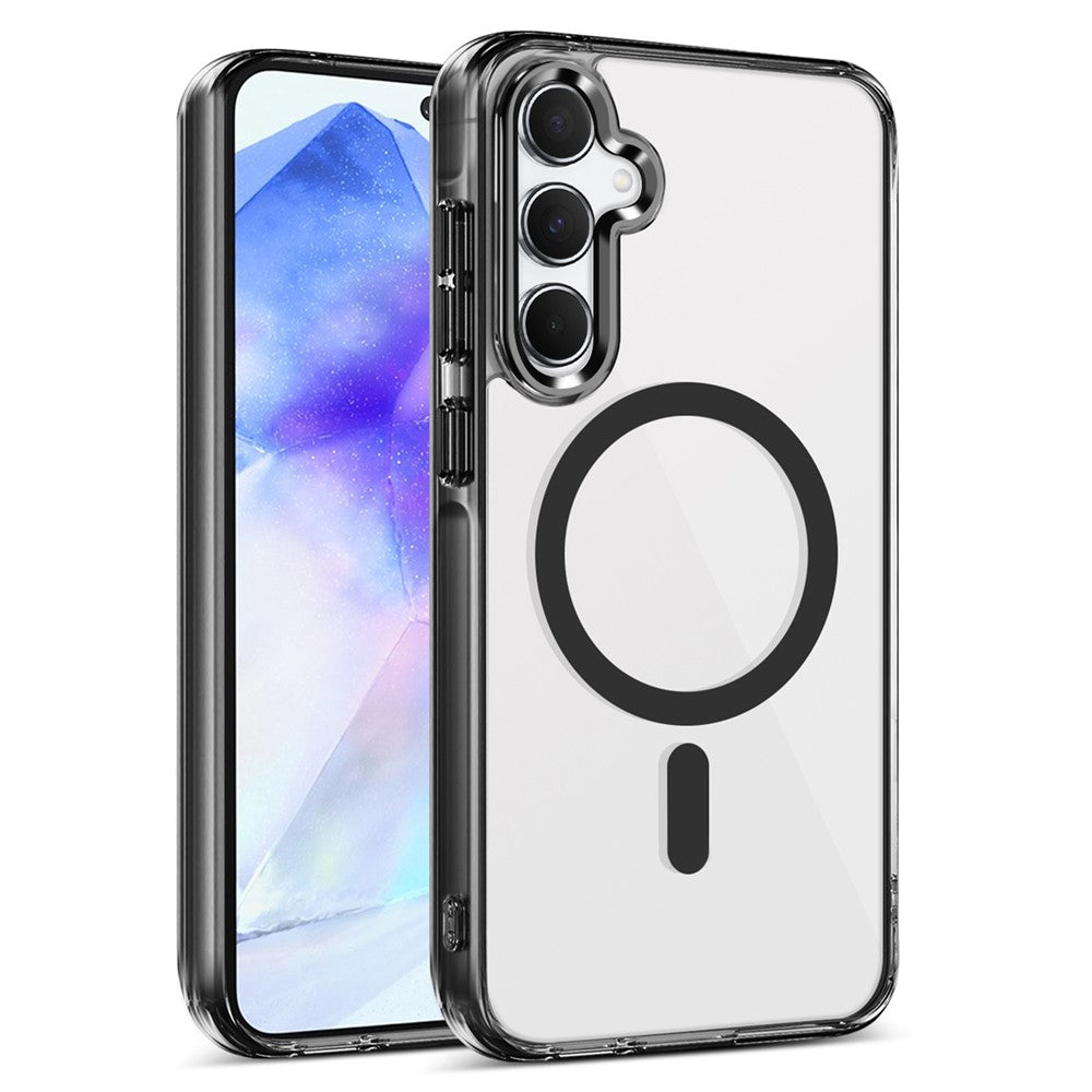 Galaxy A55 Magnet-Hülle – Transparent & Kratzfest