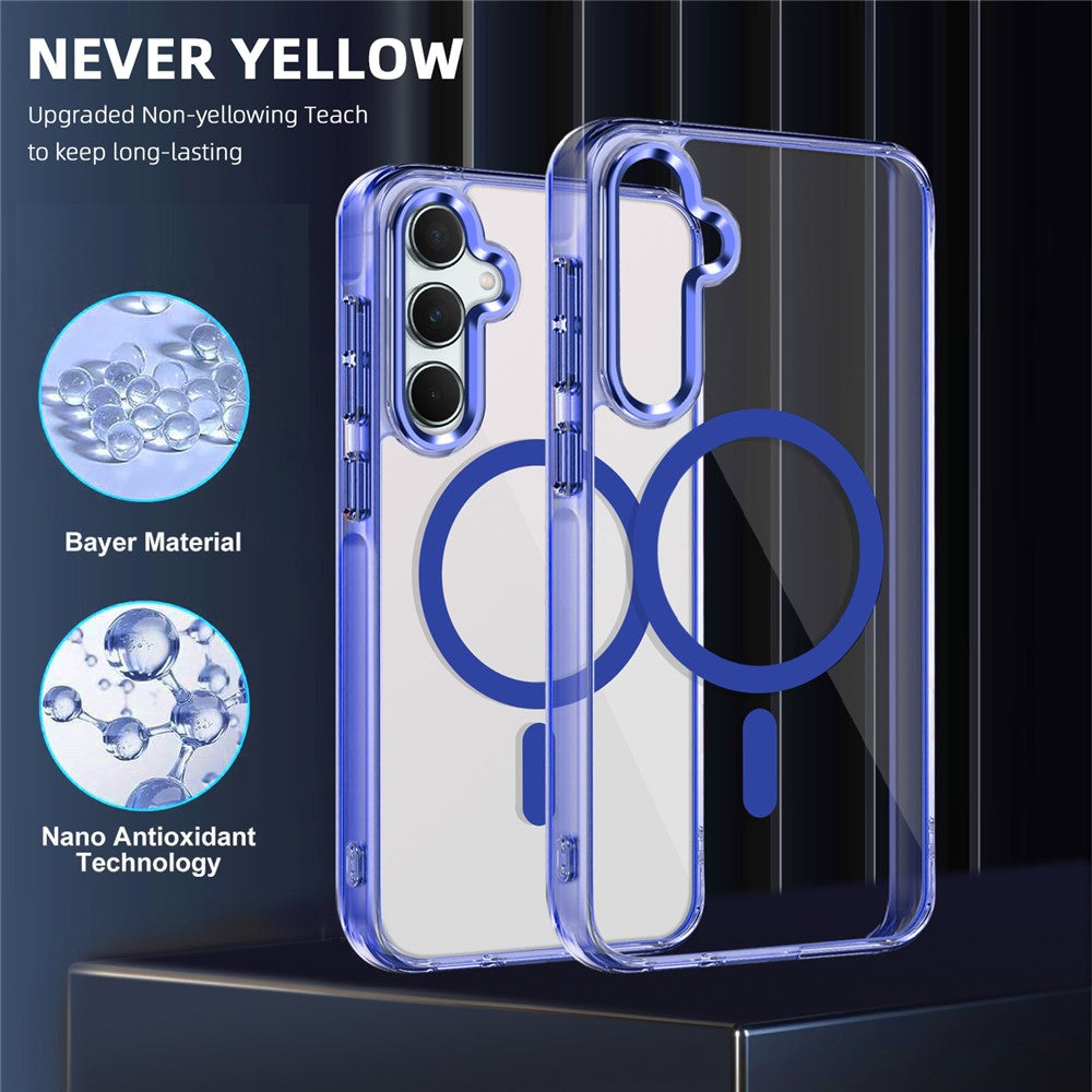 Galaxy A35 Magnet-Hülle – Transparent & Kratzfest