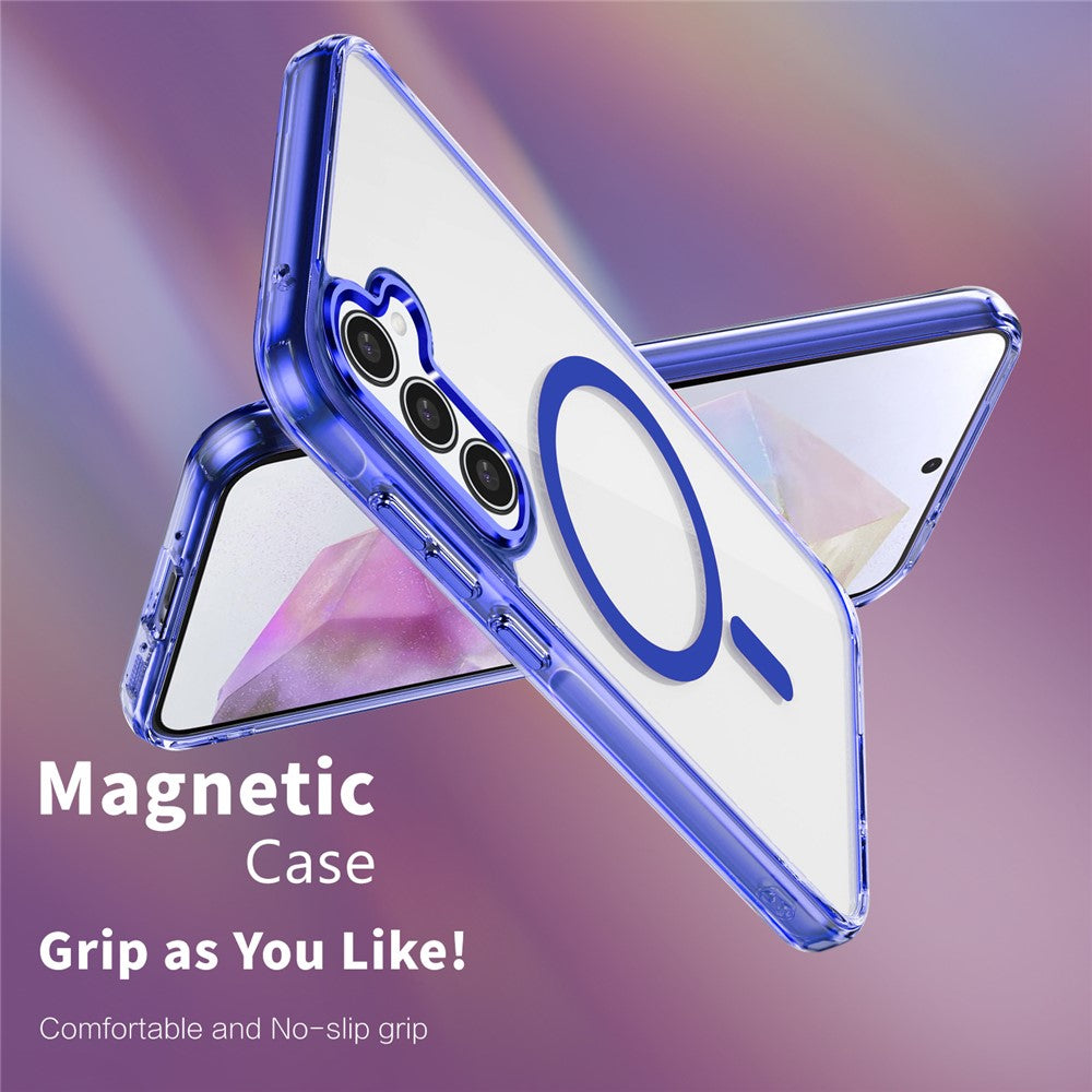 Galaxy A35 Magnet-Hülle – Transparent & Kratzfest