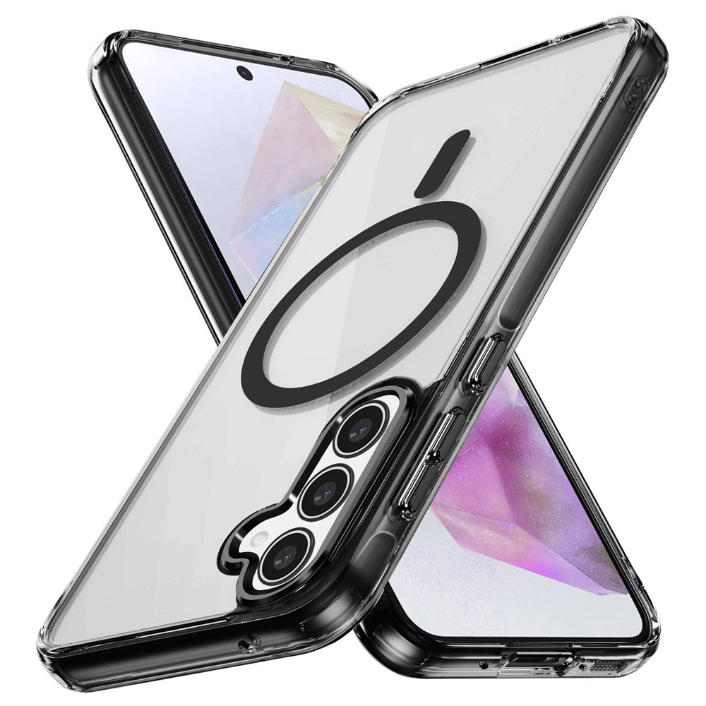 Galaxy A35 Magnet-Hülle – Transparent & Kratzfest