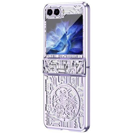 Galaxy Z Flip7 FE 5G / Flip6 5G / Flip5 5G Mechanical Legend Series Schutzhülle – Robust, mit Schutzfolie aus gehärtetem Glas
