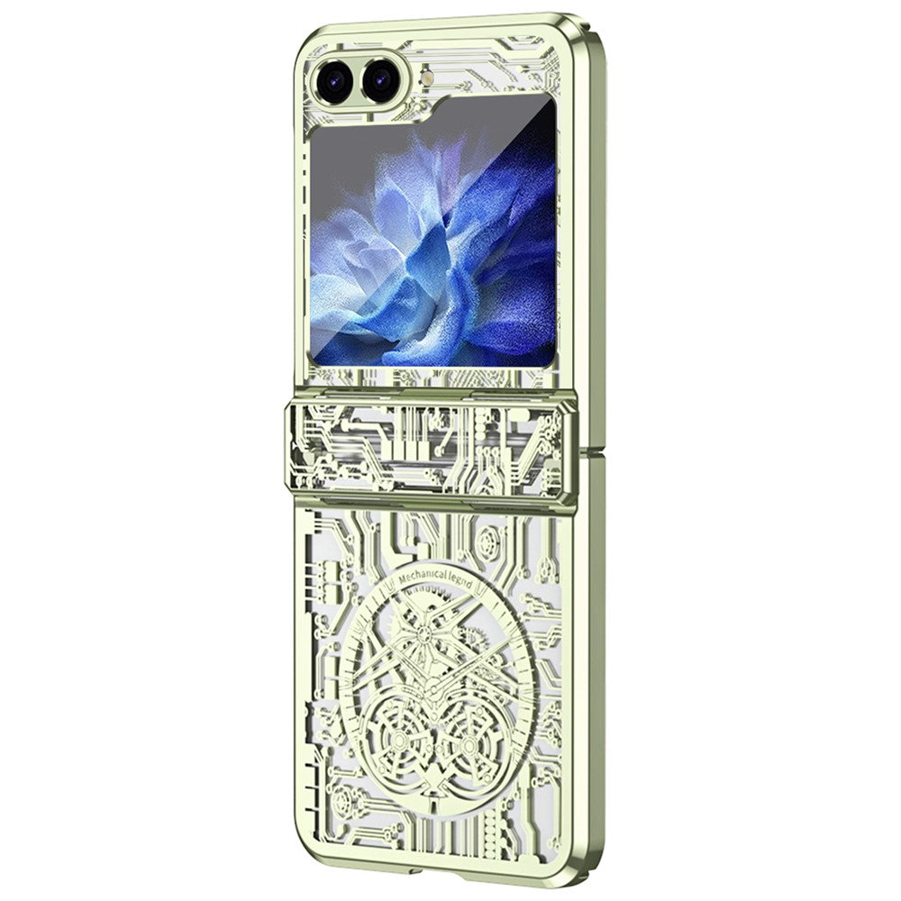 Galaxy Z Flip7 FE 5G / Flip6 5G / Flip5 5G Mechanical Legend Series Schutzhülle – Robust, mit Schutzfolie aus gehärtetem Glas