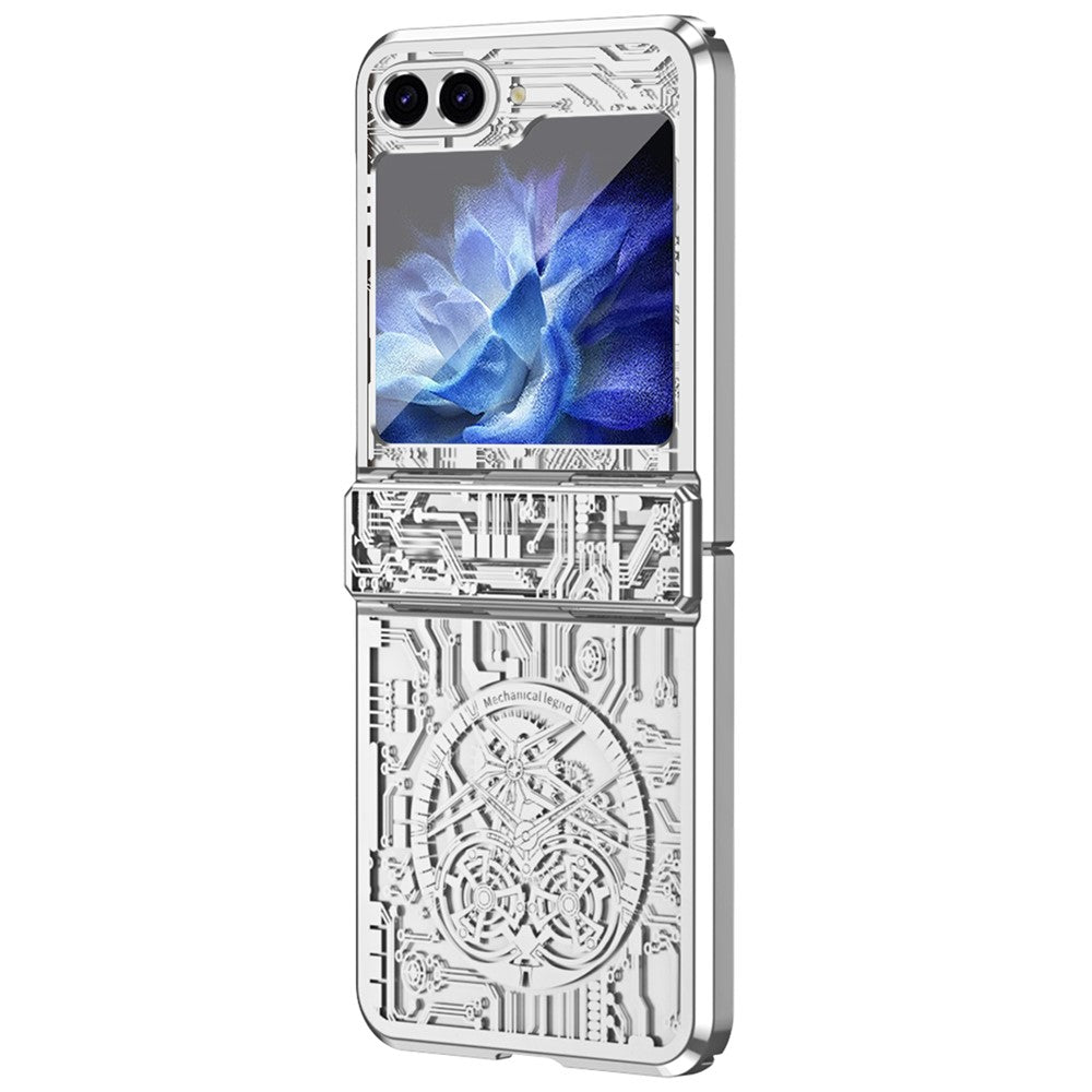 Galaxy Z Flip7 FE 5G / Flip6 5G / Flip5 5G Mechanical Legend Series Schutzhülle – Robust, mit Schutzfolie aus gehärtetem Glas