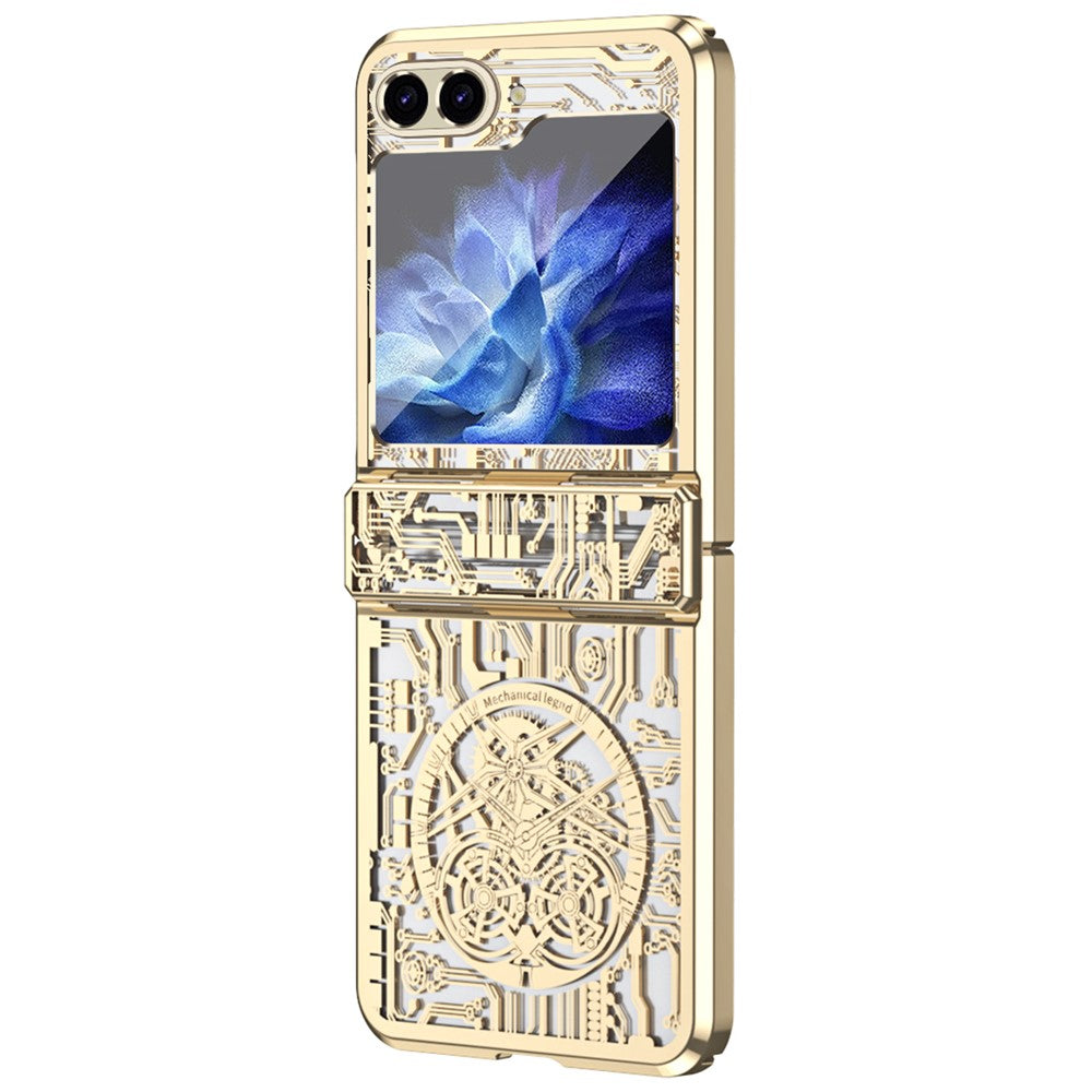 Galaxy Z Flip7 FE 5G / Flip6 5G / Flip5 5G Mechanical Legend Series Schutzhülle – Robust, mit Schutzfolie aus gehärtetem Glas