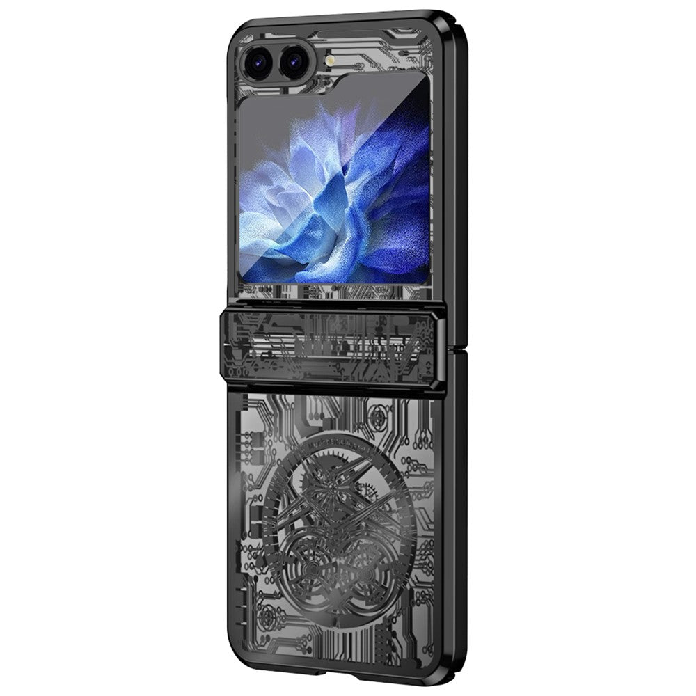 Galaxy Z Flip7 FE 5G / Flip6 5G / Flip5 5G Mechanical Legend Series Schutzhülle – Robust, mit Schutzfolie aus gehärtetem Glas