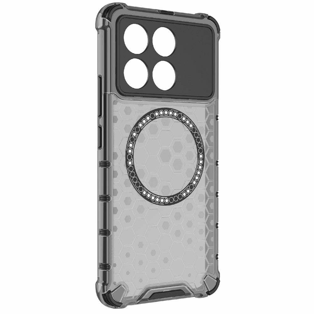 For Xiaomi Poco F6 Pro 5G / Redmi K70 5G / K70 Pro 5G Magnetic Case Honeycomb TPU+PC Slim Phone Cover