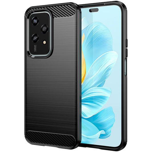 Honor 200 Lite Handyhülle – Weiche TPU- mit Kohlefaser-Textur