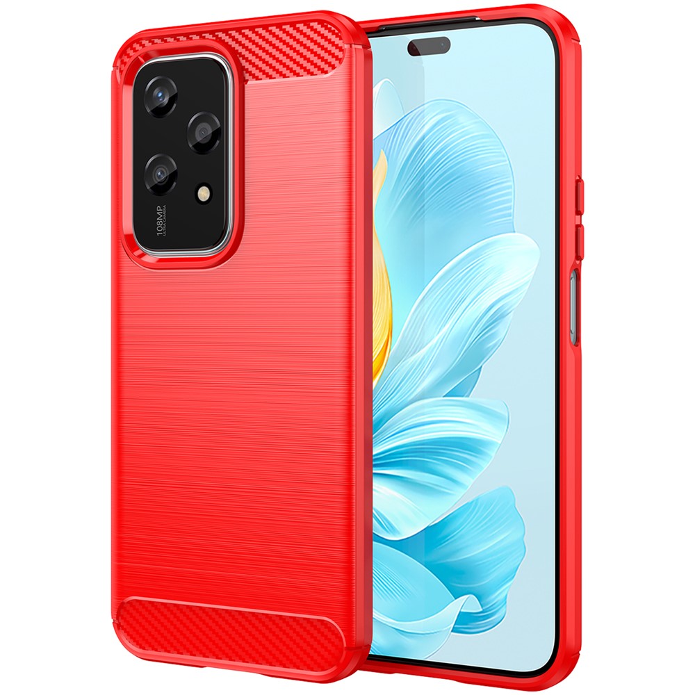 For Honor 200 Lite Carbon Fiber Texture Soft TPU Protective Phone Cover