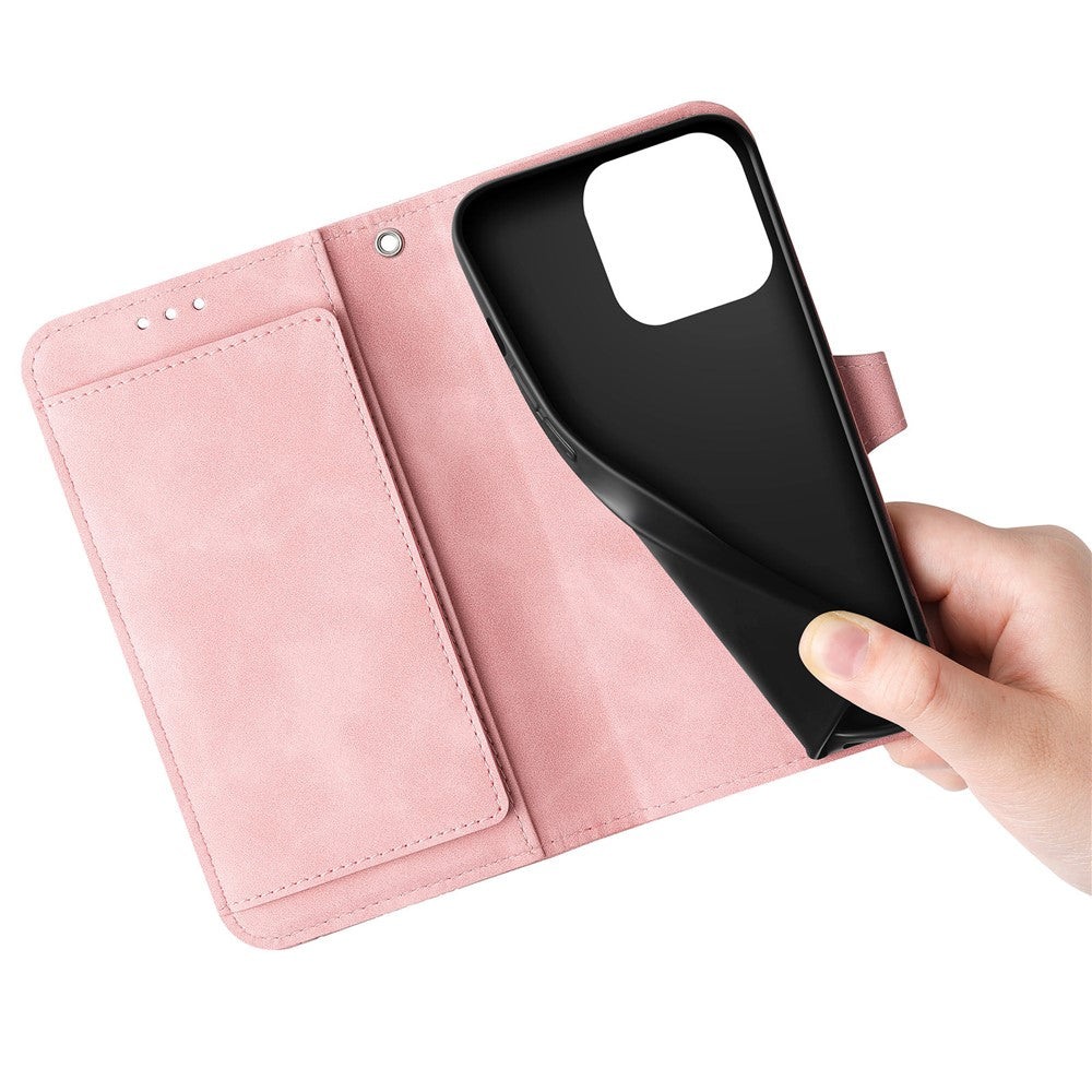 For Honor 200 Lite Zipper Wallet Case with Strap Flower Imprint PU Leather Phone Cover