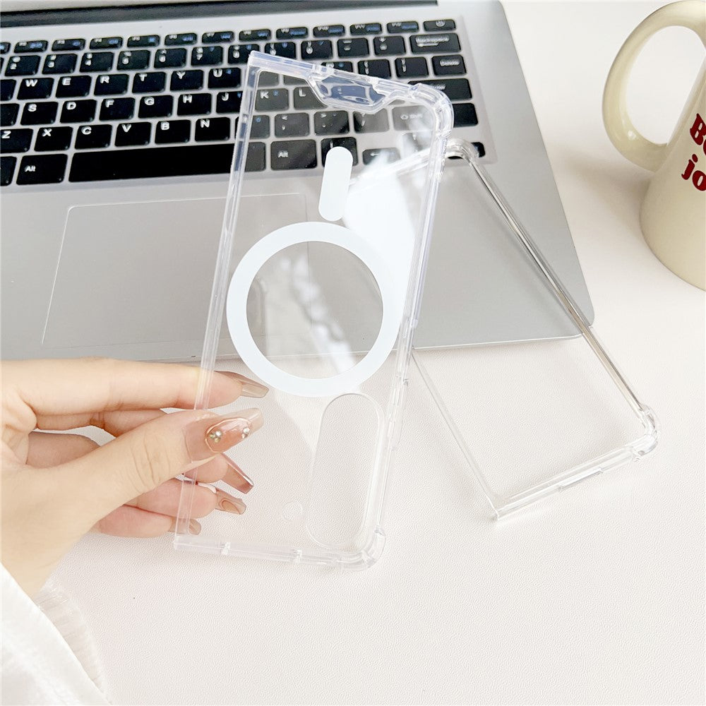 Galaxy Z Fold6 5G Schutzhülle – MagSafe-kompatibel, stoßfest & transparent