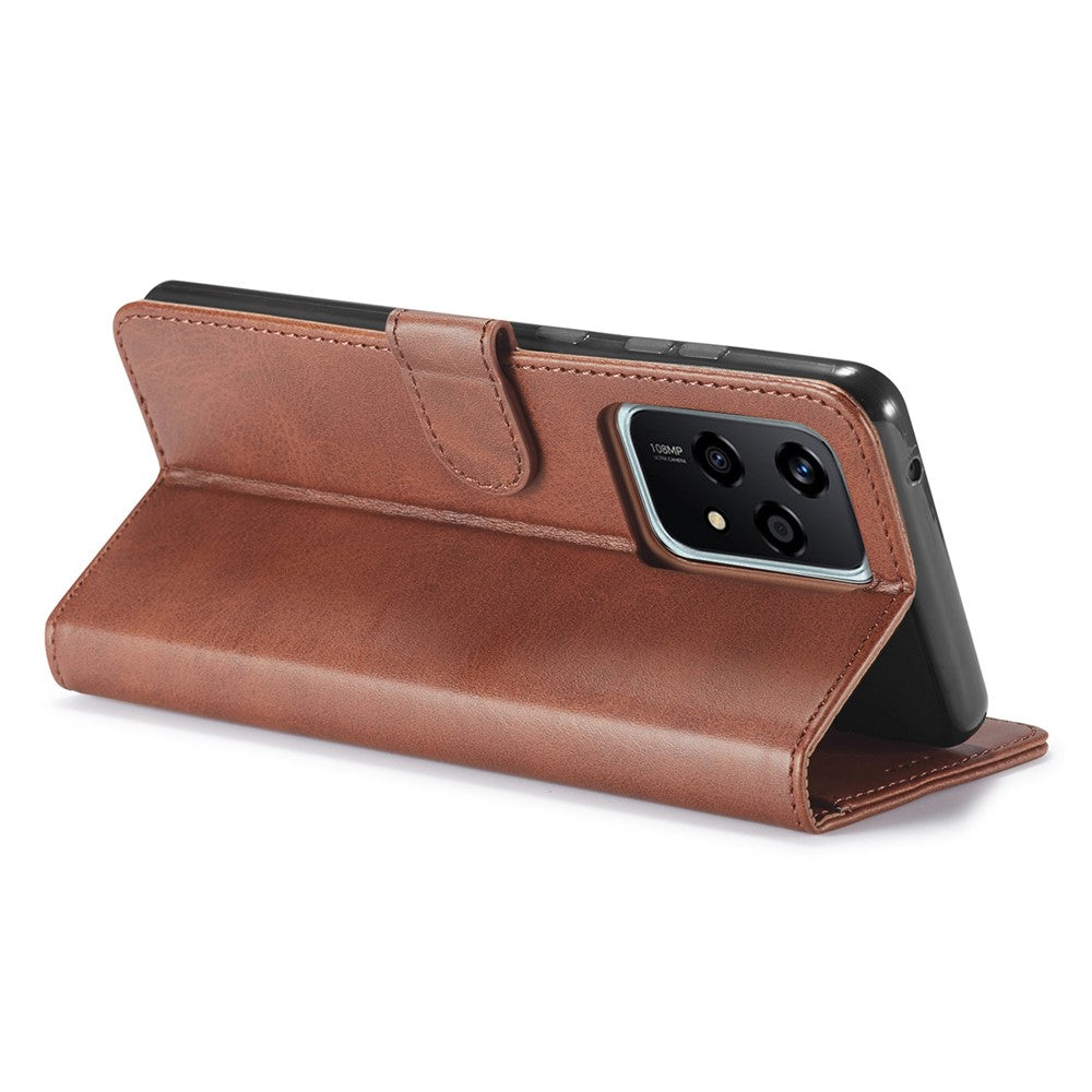 LC.IMEEKE For Honor 200 Lite Case Calf Texture Magnetic Clasp Stand Phone Cover