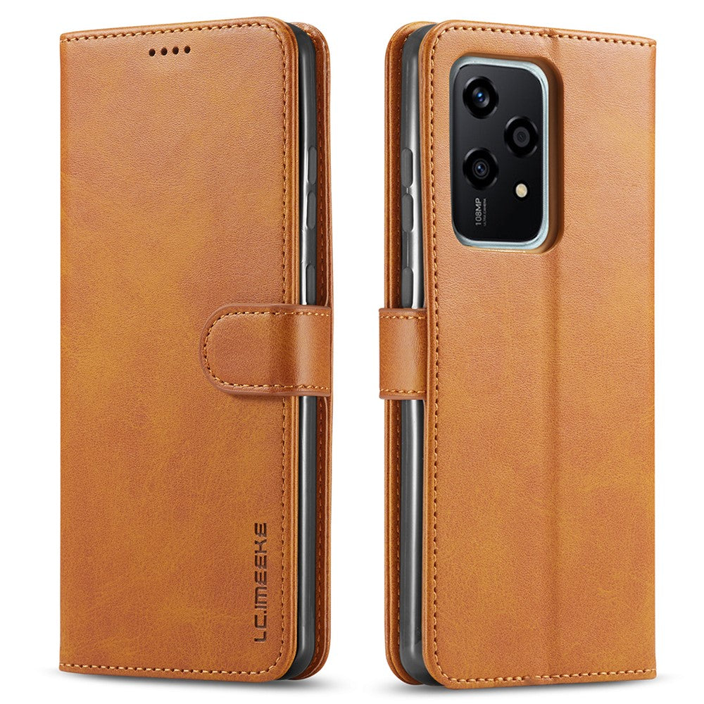 LC.IMEEKE For Honor 200 Lite Case Calf Texture Magnetic Clasp Stand Phone Cover