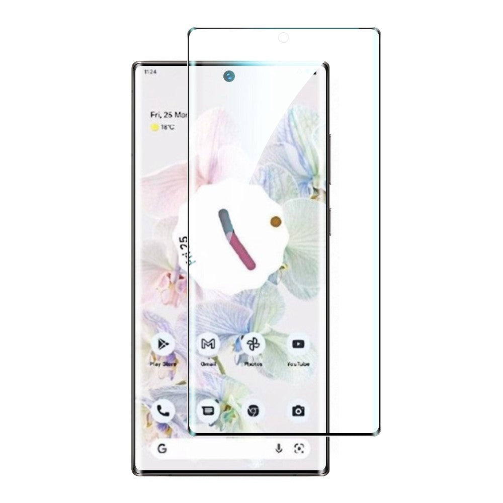 Pixel 7 Pro 5G Schutzfolie – Anti-Fingerabdruck, kratzfest, gebogen, HD-klar & gehärtetes Glas
