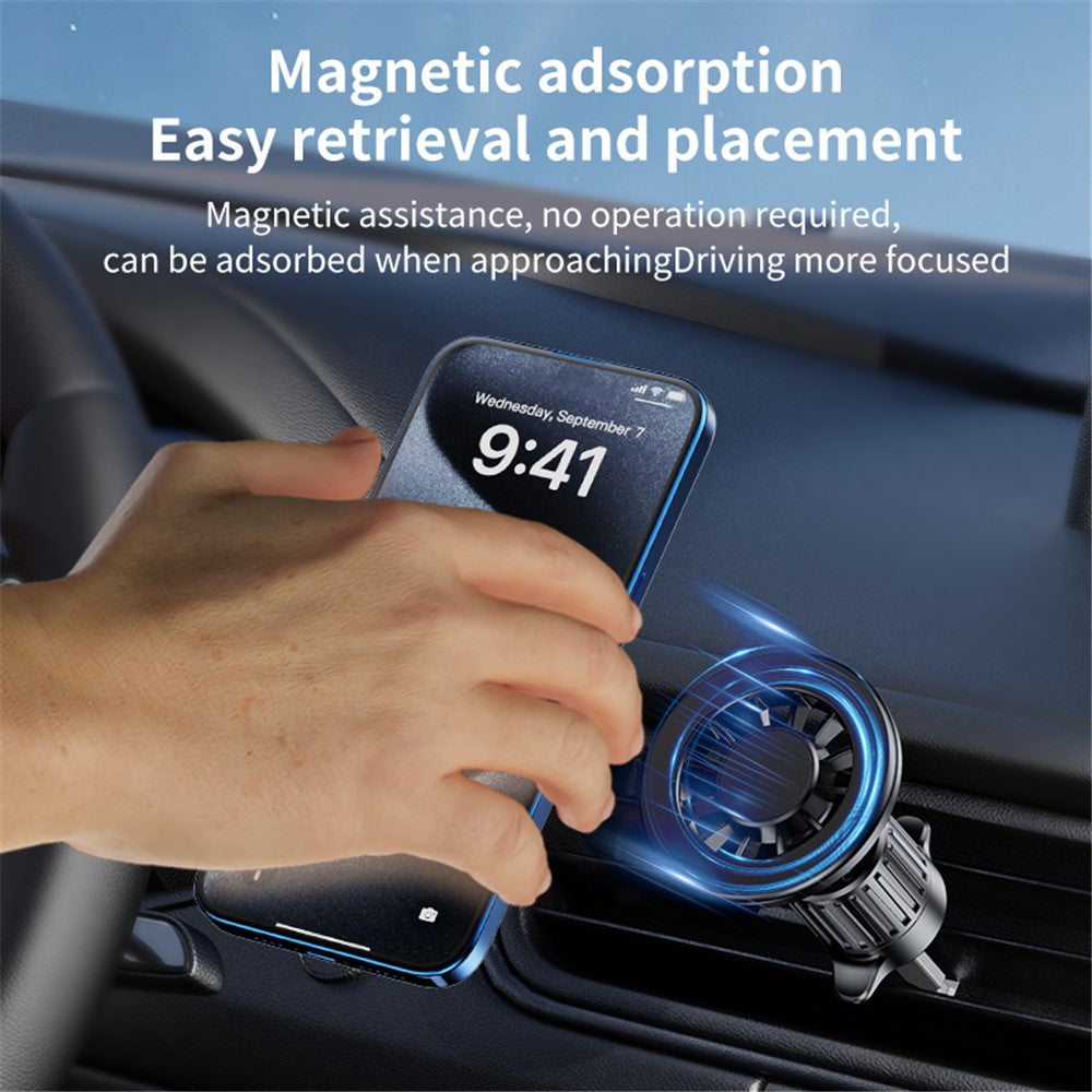 ZY-YC19 Magnetische Auto-Handyhalterung – Lüftungsschlitzhaken & Klebebasis