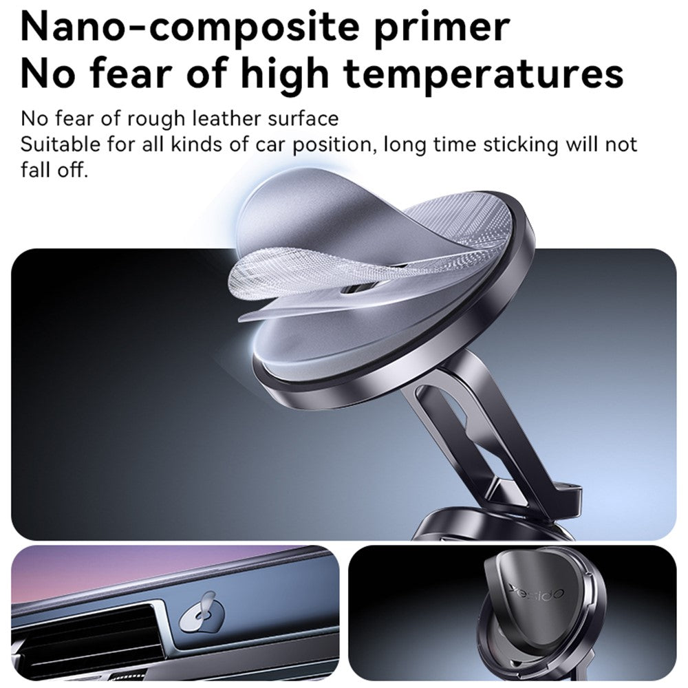 YESIDO C210 Dual Ball Head Design Magnetic Car Phone Holder Zinc Alloy Cellphone Stand