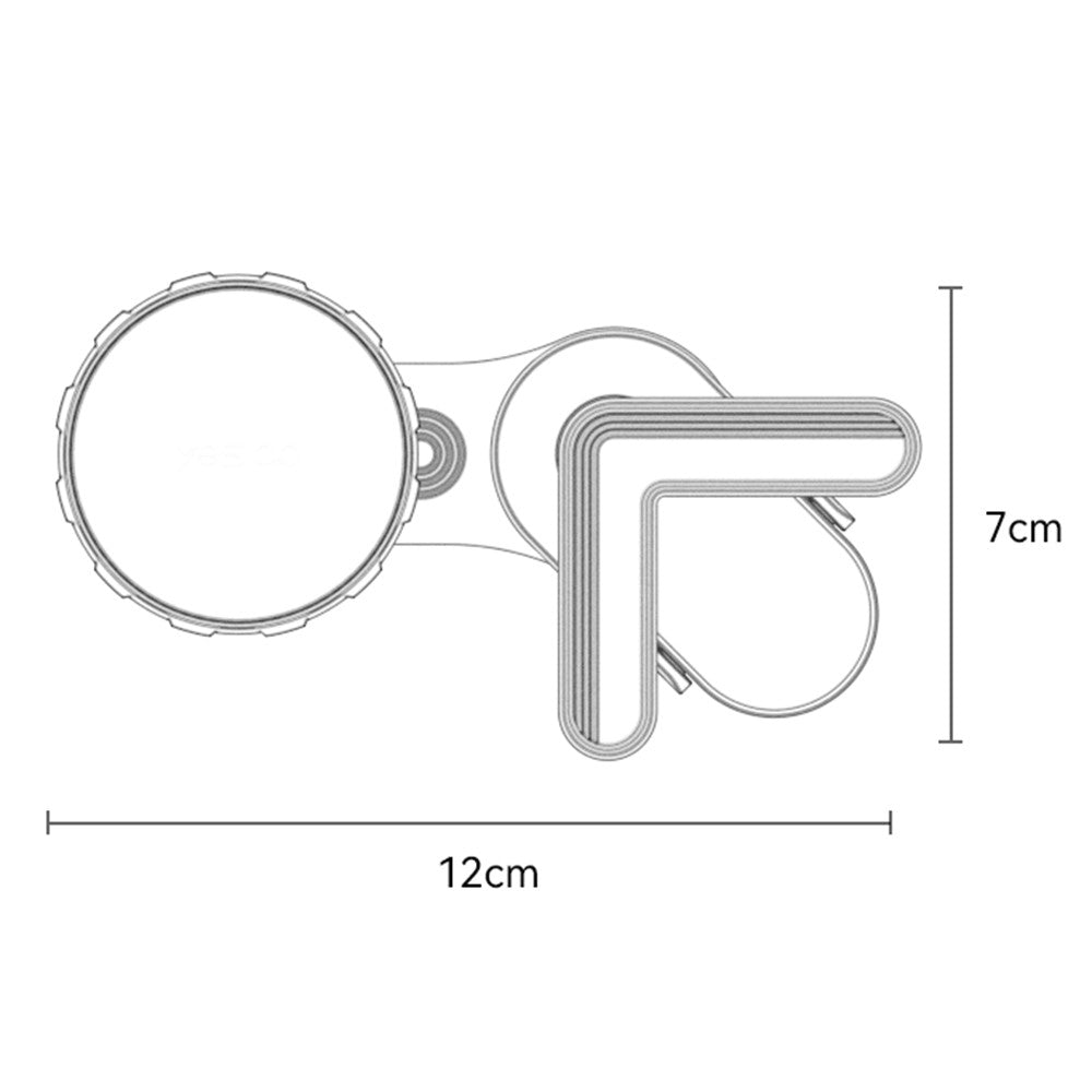 YESIDO C212 Floating Car Screen Phone Holder Rotatable Magnetic Cellphone Bracket