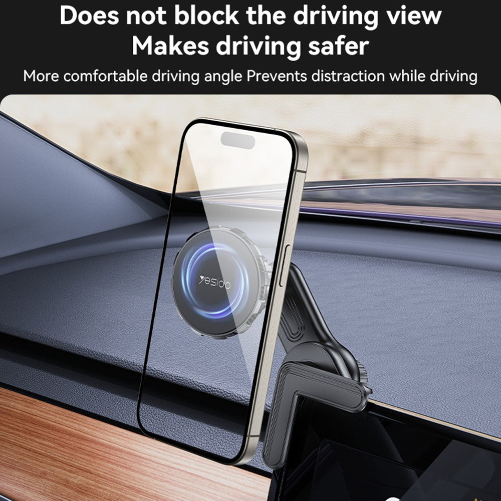 YESIDO C212 Floating Car Screen Phone Holder Rotatable Magnetic Cellphone Bracket