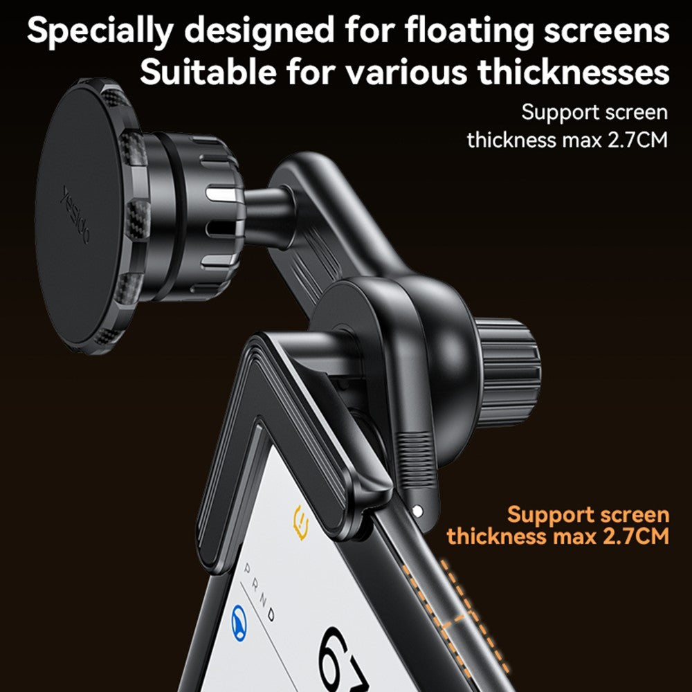 YESIDO C212 Floating Car Screen Phone Holder Rotatable Magnetic Cellphone Bracket