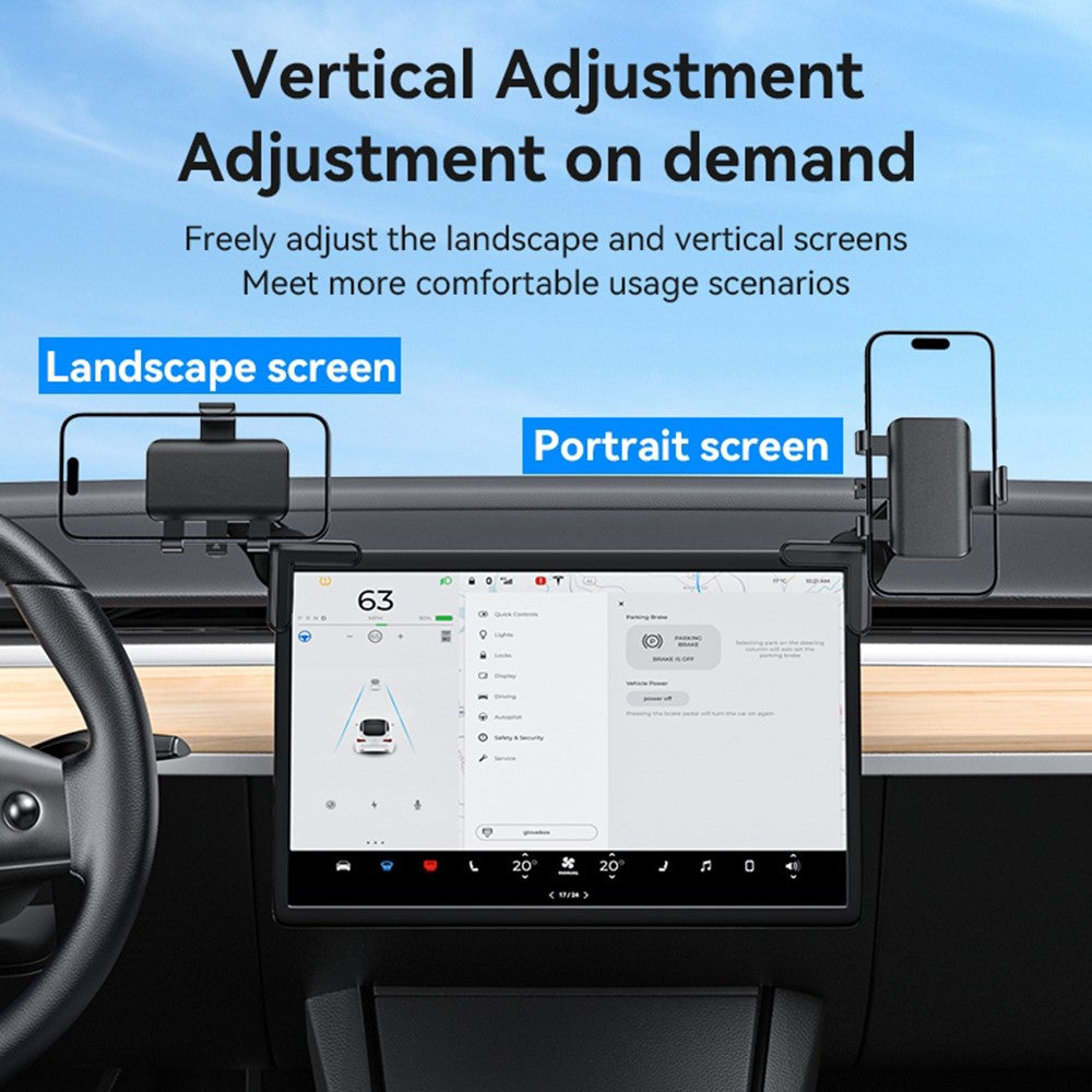 YESIDO C250 Floating Screen Clip-On Phone Holder, 360-Degree Rotating