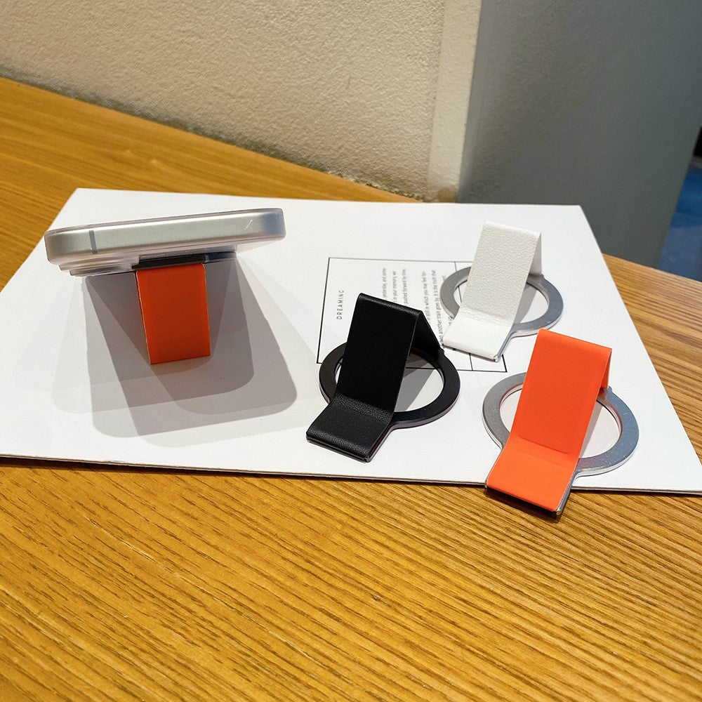 Magnetischer Fingerring-Halter – Aus Legierung und PU-Leder