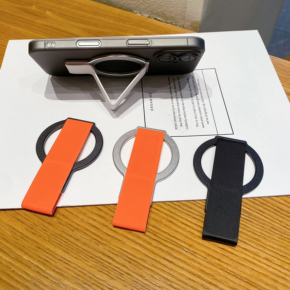 Magnetischer Fingerring-Halter – Aus Legierung und PU-Leder
