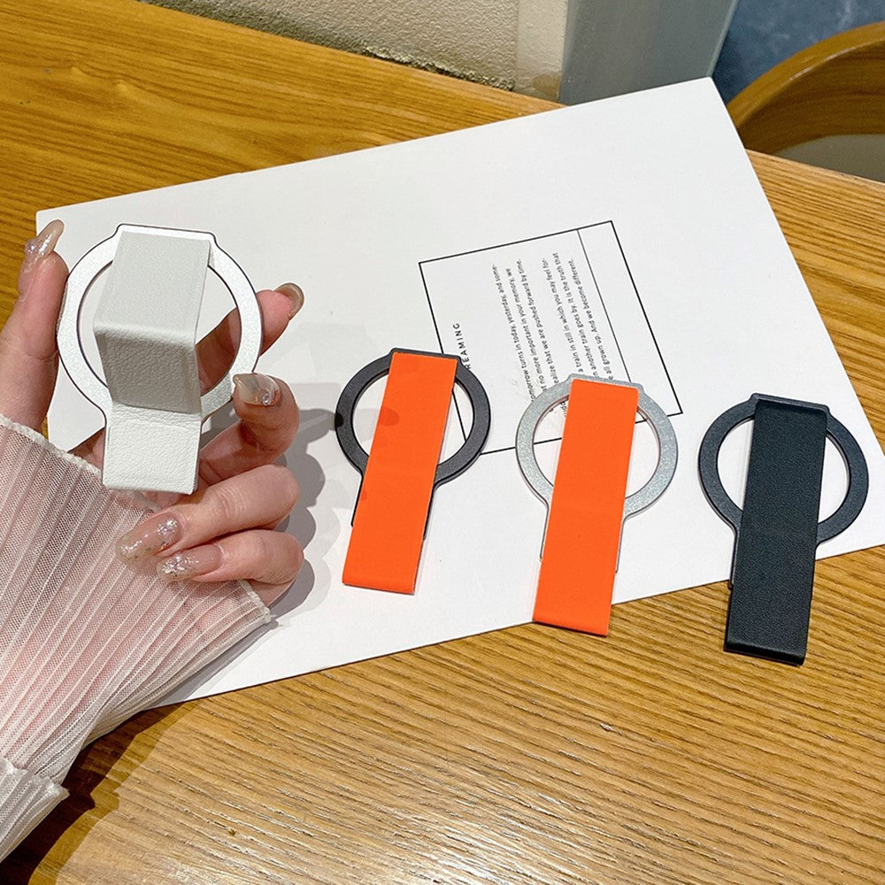 Magnetischer Fingerring-Halter – Aus Legierung und PU-Leder