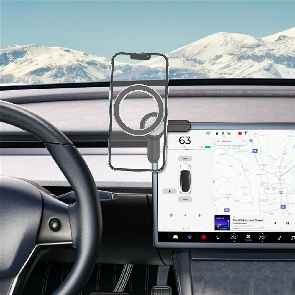 158A Magnetische Bildschirmhalterung für Tesla Model Y/3 – Starker Nano-Aufkleber