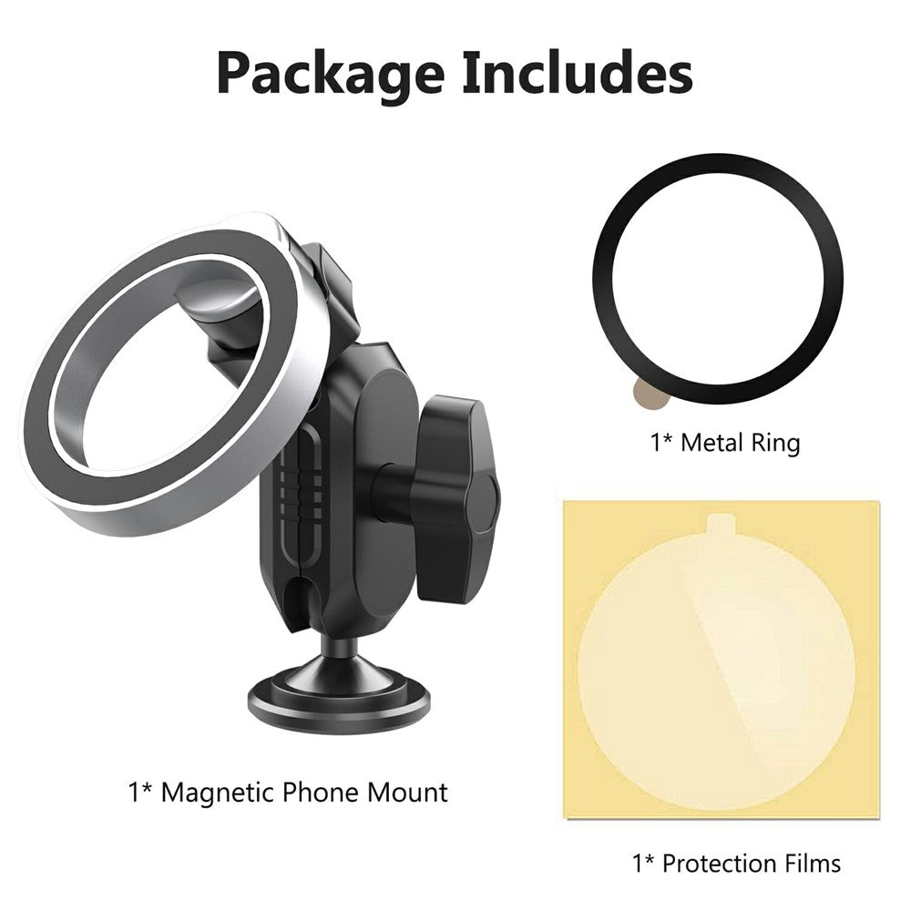 159A Magnetische Auto-Handyhalterung – Mit Klebebasis für das Armaturenbrett & 360°-Drehung