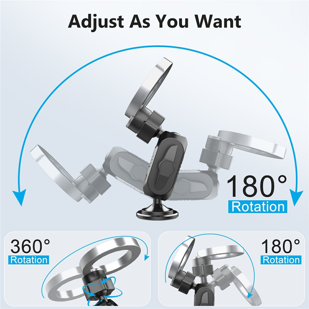159A Magnetische Auto-Handyhalterung – Mit Klebebasis für das Armaturenbrett & 360°-Drehung