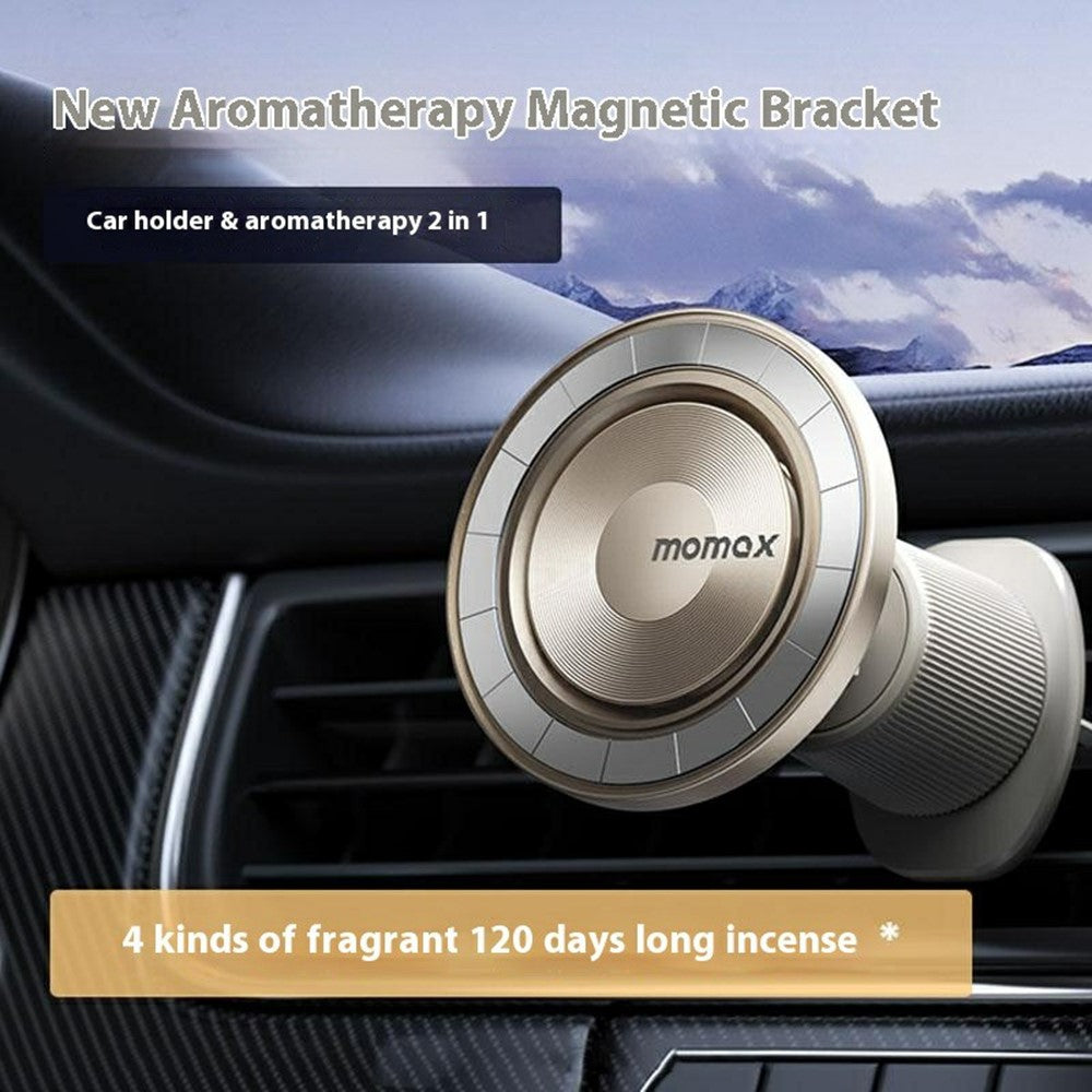 MOMAX 1-Move Relaxaire 2 In 1 Aroma Diffuser Magnetic Car Air Vent Mount Phone Holder Bracket