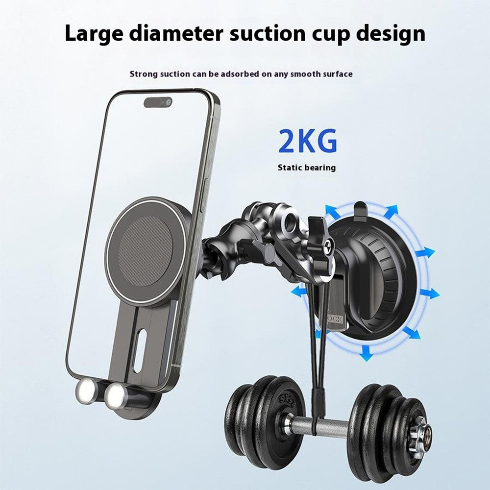 X037 Short Type Car Phone Holder Suction Cup Base Long Arm Cellphone Bracket