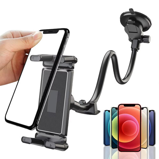 Auto-Handyhalterung – X034PAD Suction Cup Base Flexible Gooseneck Phone Holder Bracket X034PAD Saugnapf-Basis, flexible Schwanenhals-Handyhalterung für die Windschutzscheibe, das Armaturenbrett des Autos