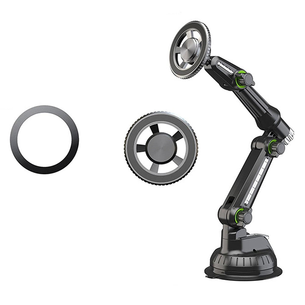 XWJ-JX04 360° drehbare Magnetische Auto-Handyhalterung – Mit Saugnapf & langem Arm für Armaturenbrett/Windschutzscheibe