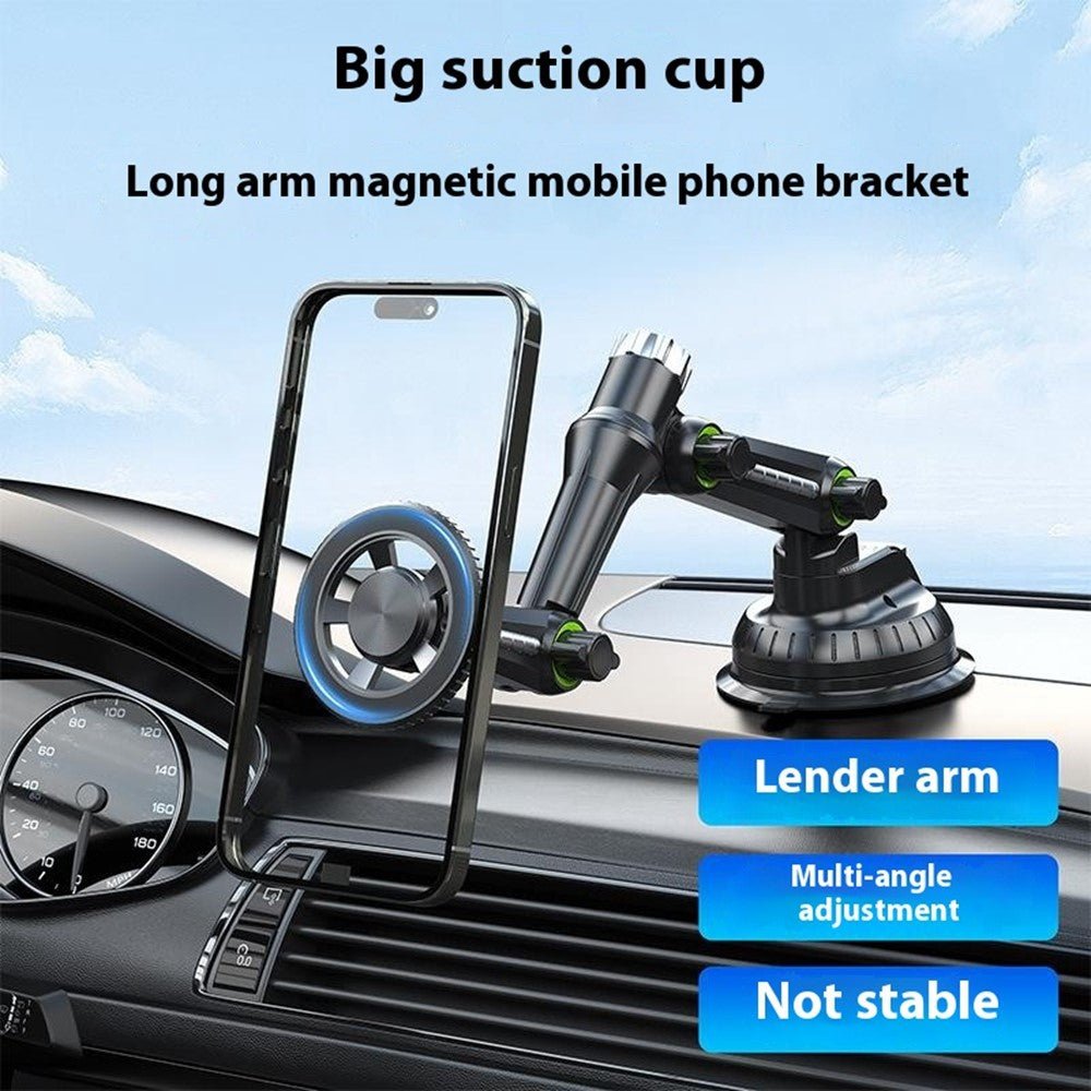 XWJ-JX04 360° drehbare Magnetische Auto-Handyhalterung – Mit Saugnapf & langem Arm für Armaturenbrett/Windschutzscheibe