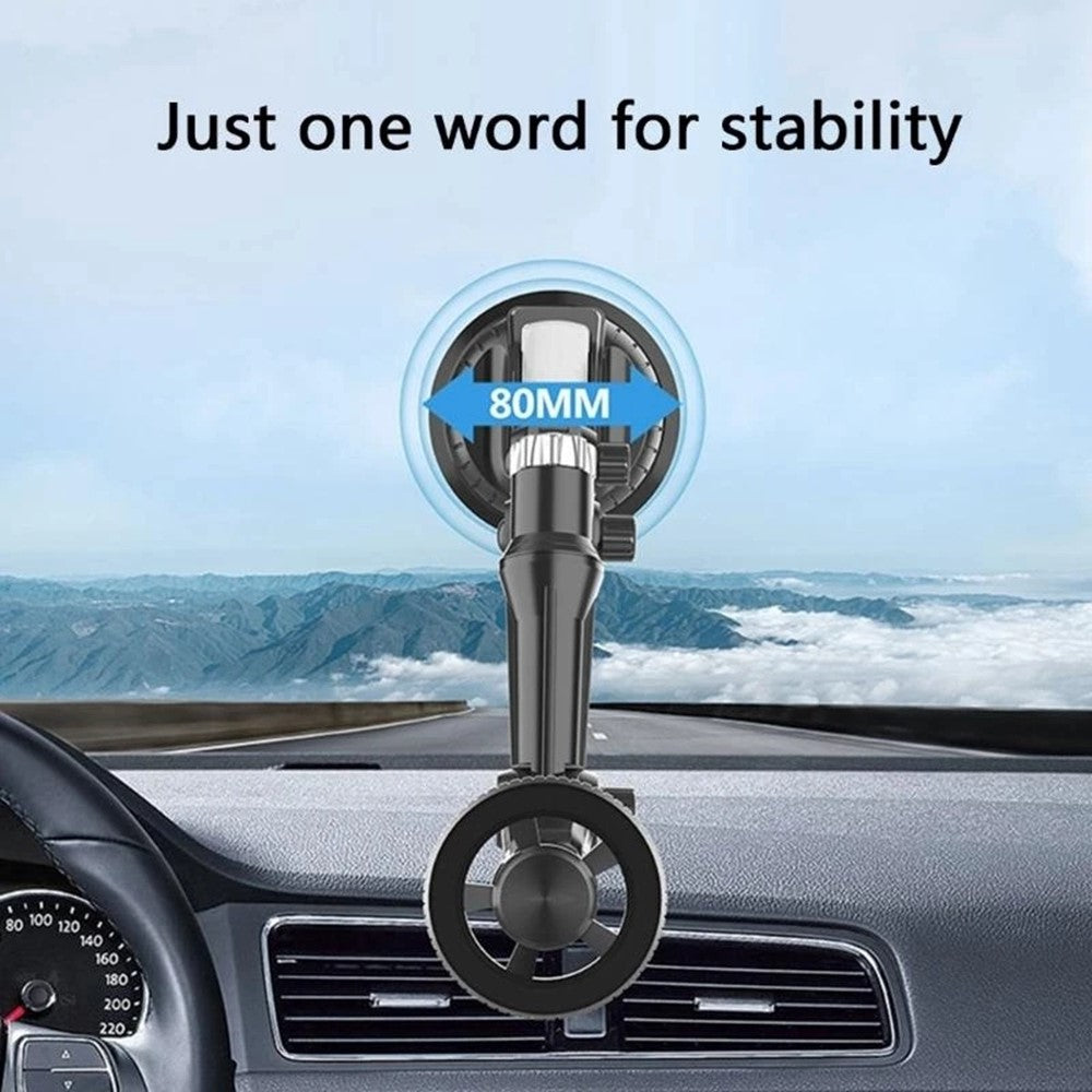 XWJ-JX04 360° drehbare Magnetische Auto-Handyhalterung – Mit Saugnapf & langem Arm für Armaturenbrett/Windschutzscheibe