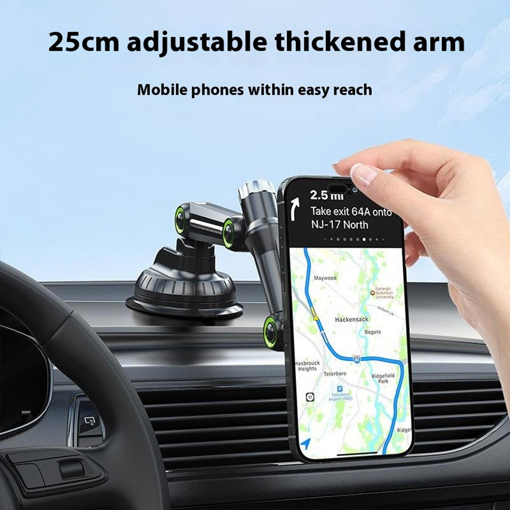 XWJ-JX04 360° drehbare Magnetische Auto-Handyhalterung – Mit Saugnapf & langem Arm für Armaturenbrett/Windschutzscheibe