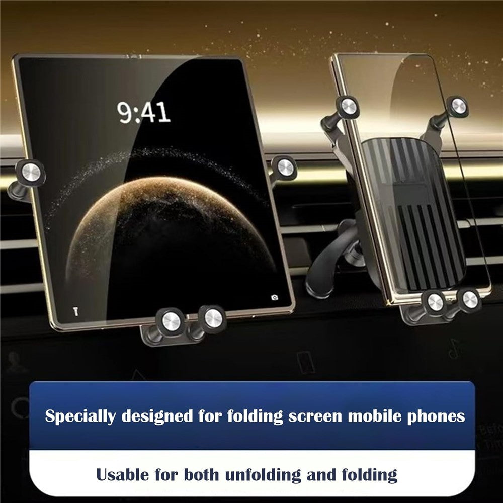 175 Auto Gravity Support Air Vent Mount Car Phone Holder for Foldable Screen Phones Bracket