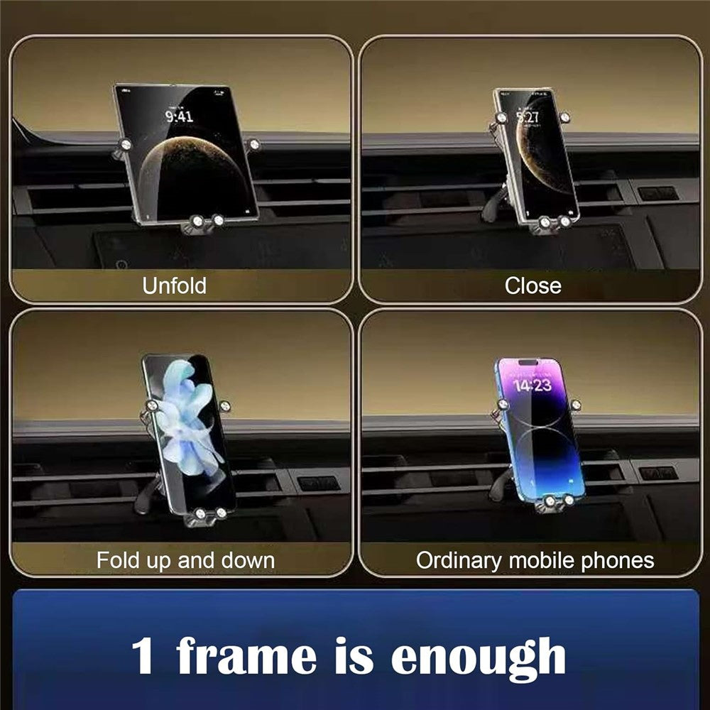 175 Auto Gravity Support Air Vent Mount Car Phone Holder for Foldable Screen Phones Bracket