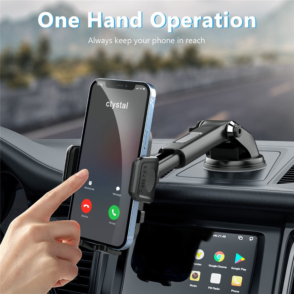 Auto-Handyhalterung – Mit 360°-Drehung, Saugnapf, Armaturenbrett- & Windschutzscheibenbefestigung