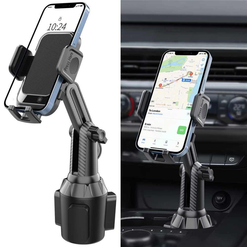 Auto-Handyhalterung als Getränkehalter – Mit langem Hals, 360° drehbar & verstellbar
